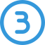 number 3 icon