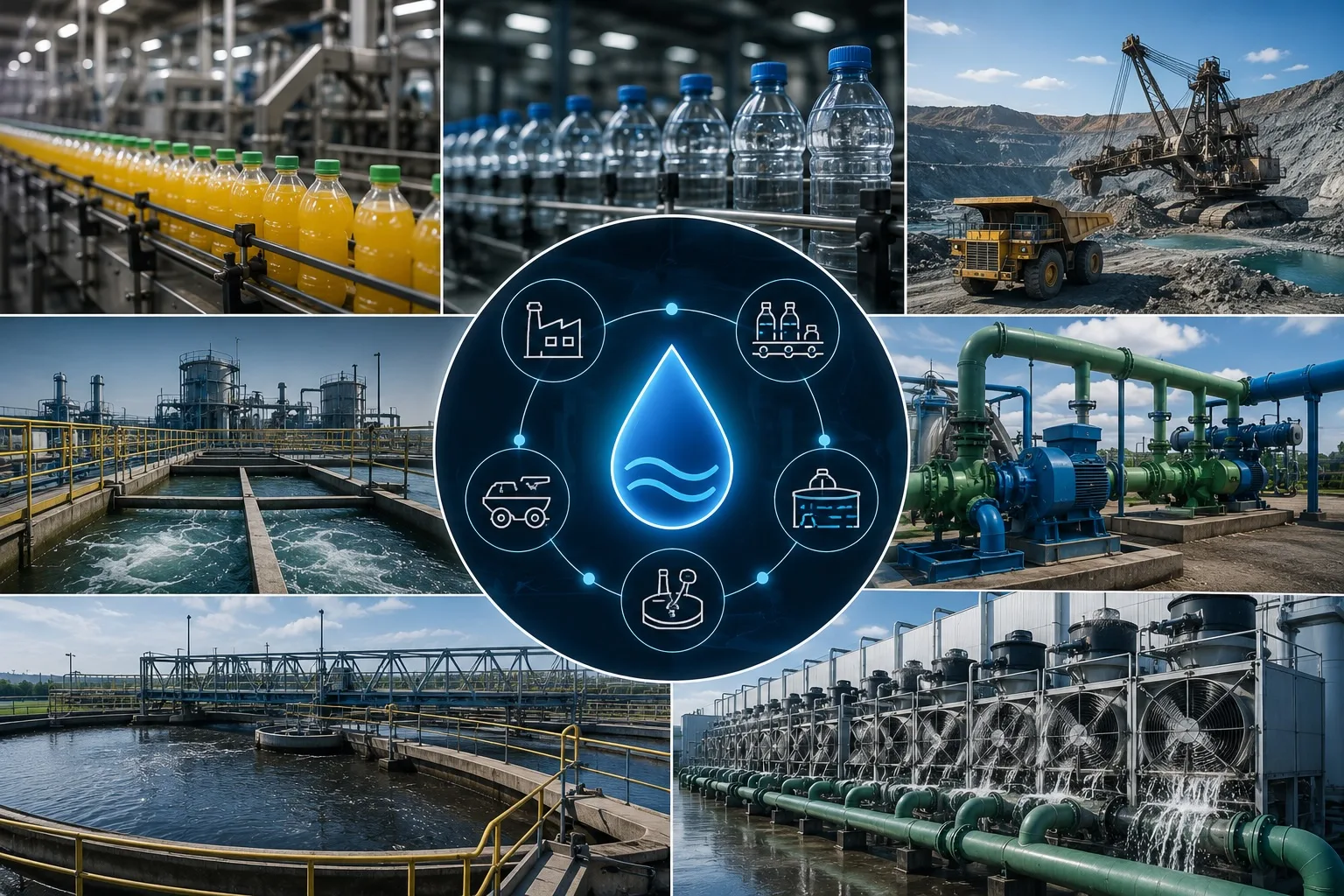 Sistema de Monitoreo de Agua Industrial - sectores